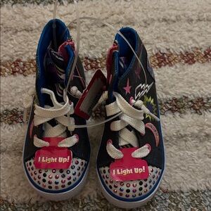 Brand new sketcher with tag kids Light-Up High-Top Sneakers